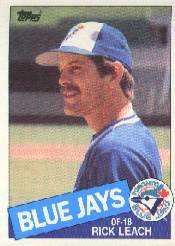 1985 Topps Baseball Cards      593     Rick Leach
